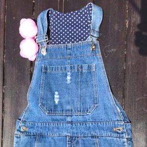 Girls Jean Overall Skirt